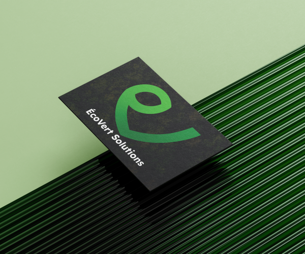mockup carte de visite ÉcoVert Solutions mockup carte de visite ÉcoVert Solutions